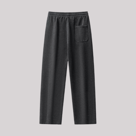 Frayed Enzyme Washed Fleece Sweatpants