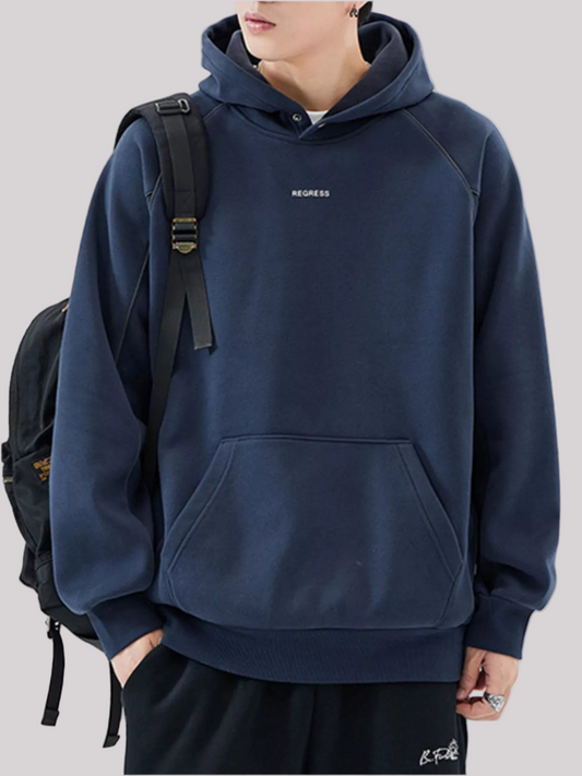 Kangaroo Pocket Raglan Sleeve Hoodie