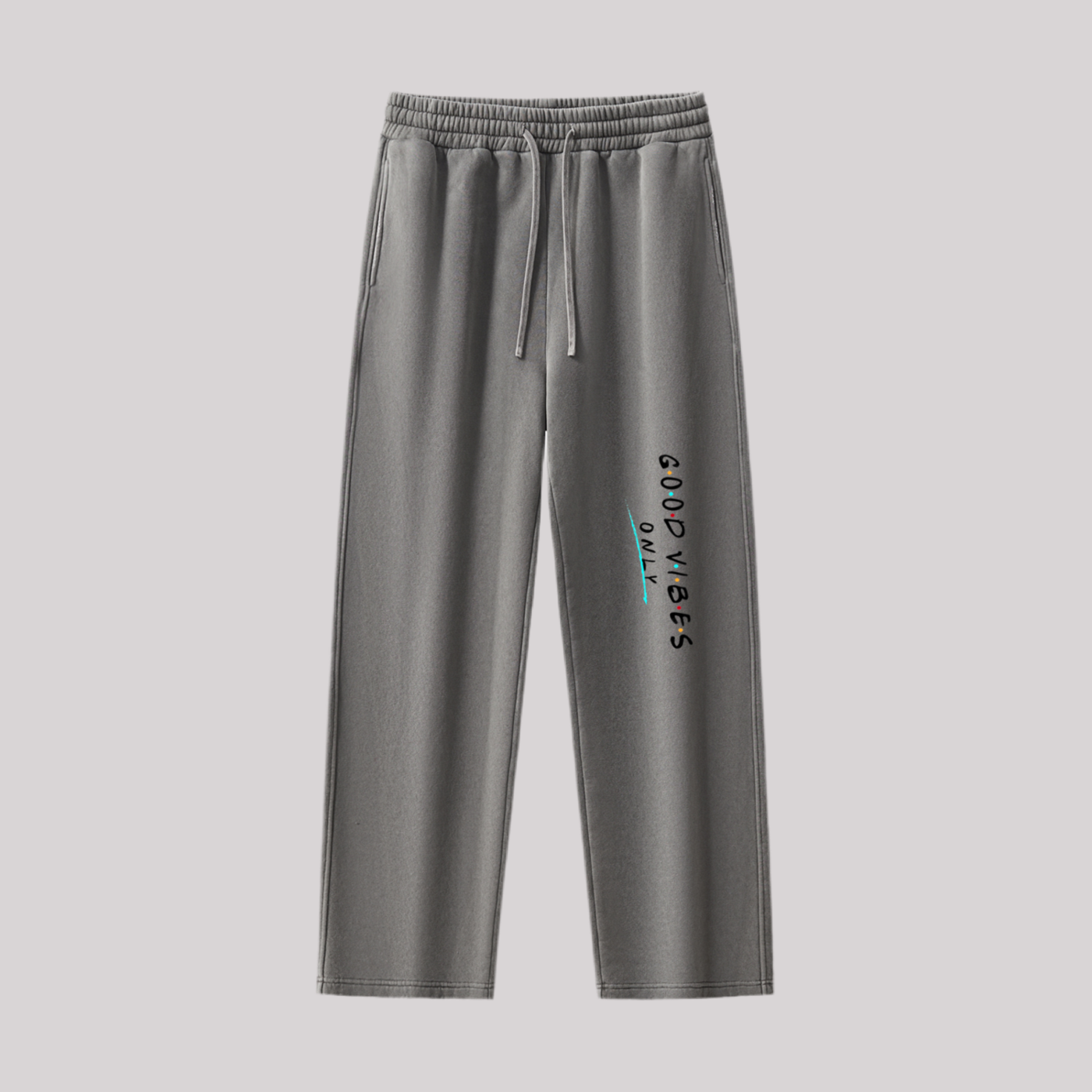 Frayed Enzyme Washed Fleece Sweatpants