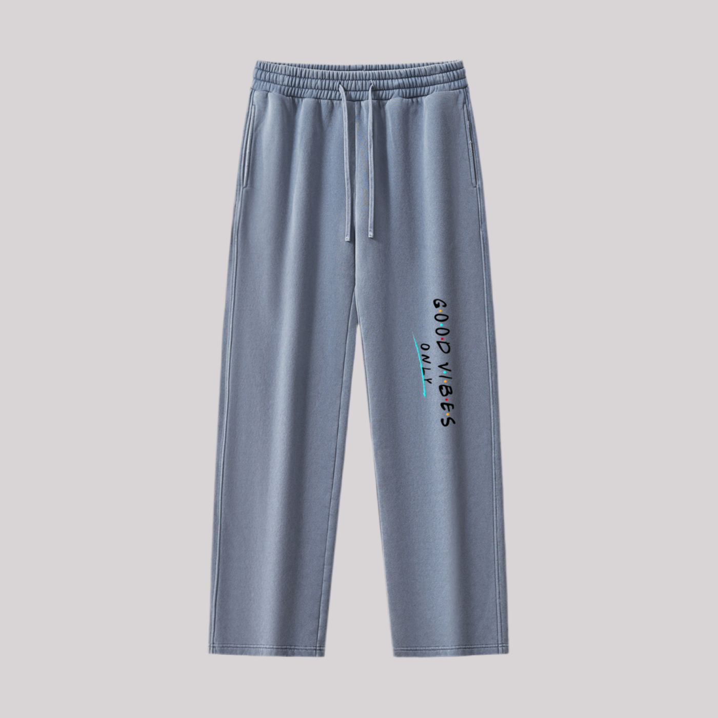 Frayed Enzyme Washed Fleece Sweatpants