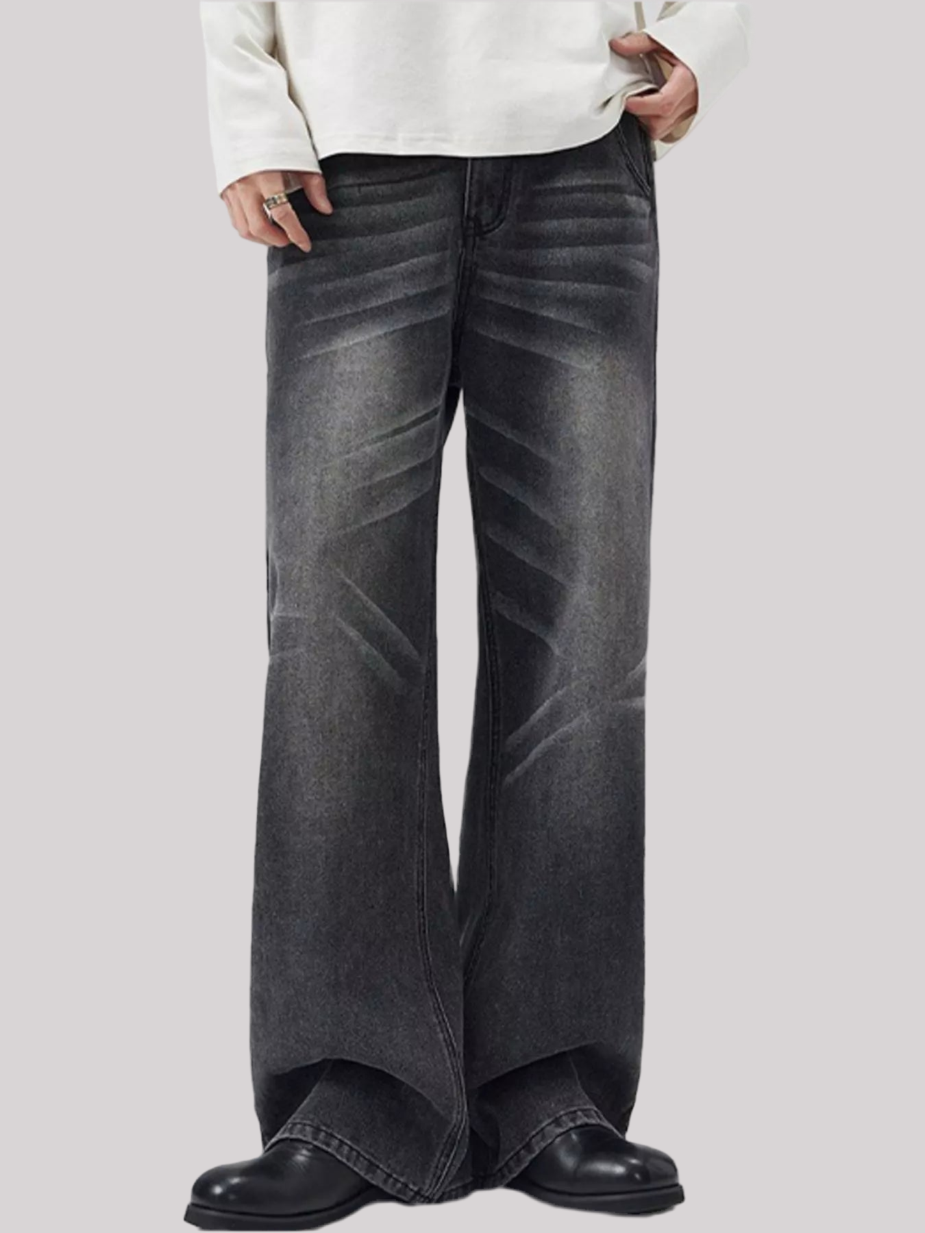 Wide Leg Relaxed Fit Jeans