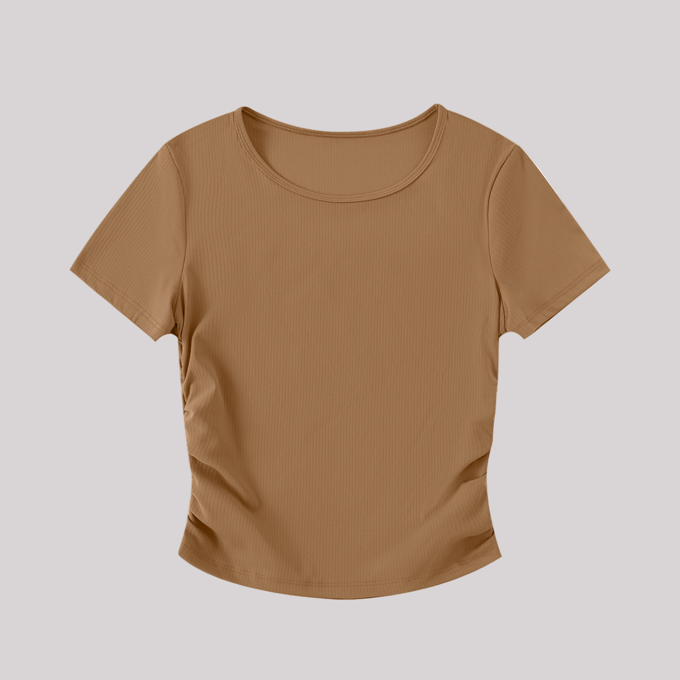 Ruched Bodycon Crop Top
