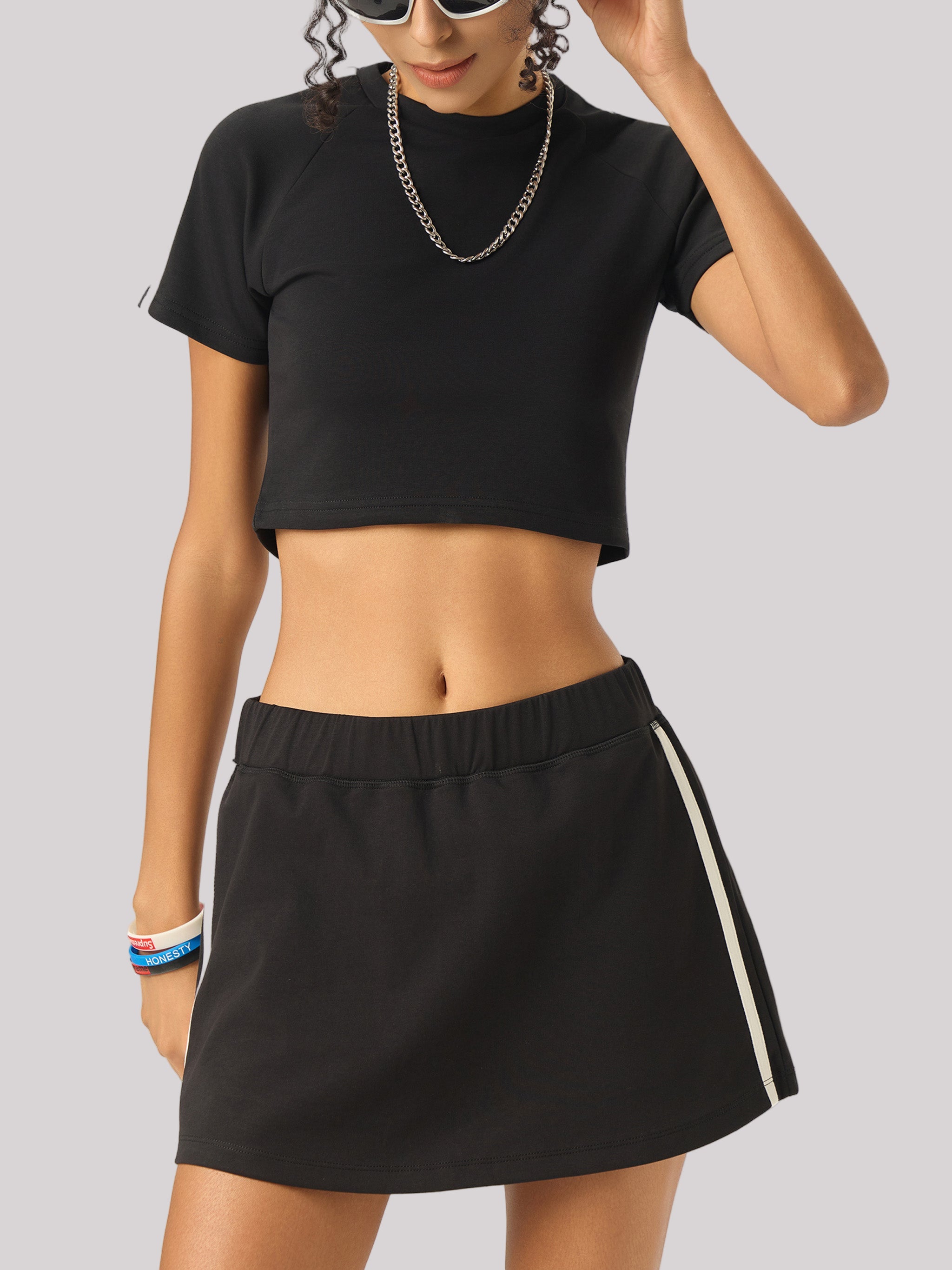 Taped Cooling Performance Crop Top
