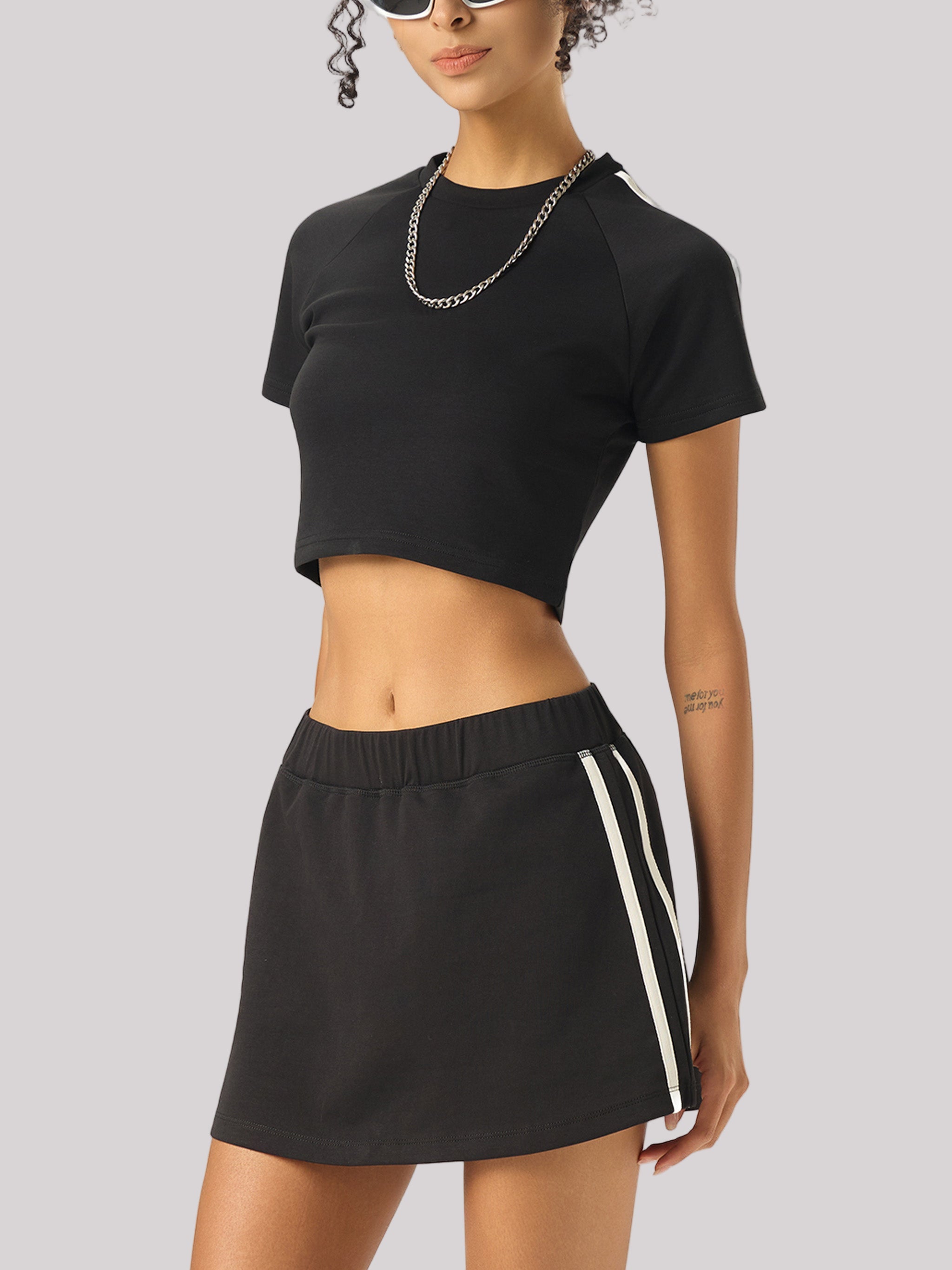 Taped Cooling Performance Crop Top